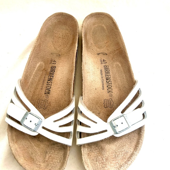 Birkenstock Molina Women’s Sandal in White Leather Size Euro 41 / 10 - 10.5. - Picture 3 of 7